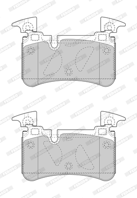 Brake Pad Set, disc brake - FDB4714 FERODO