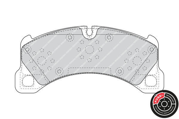 Brake Pad Set, disc brake - FDB4717 FERODO