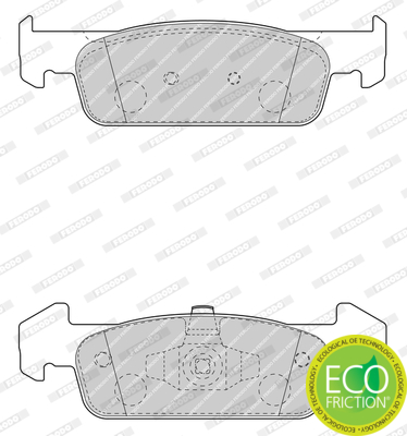 Brake Pad Set, disc brake - FDB4822 FERODO