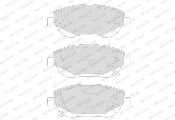 Brake Pad Set, disc brake - FDB4824 FERODO