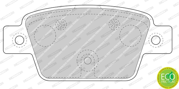 Brake Pad Set, disc brake - FDB4829 FERODO
