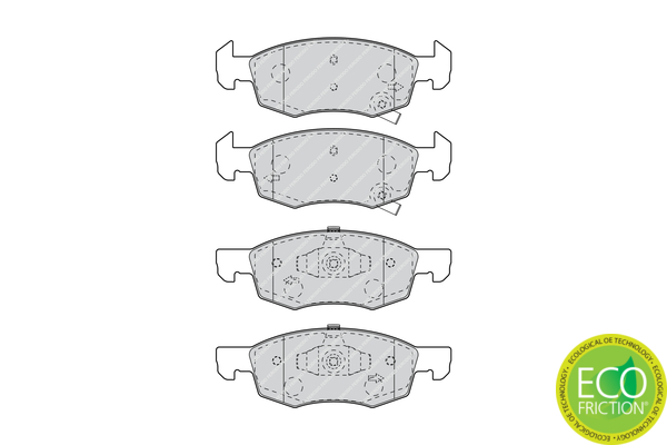 Brake Pad Set, disc brake - FDB4866 FERODO
