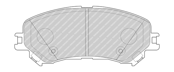 Brake Pad Set, disc brake - FDB4869 FERODO