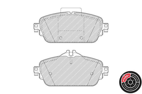 Brake Pad Set, disc brake - FDB4870 FERODO