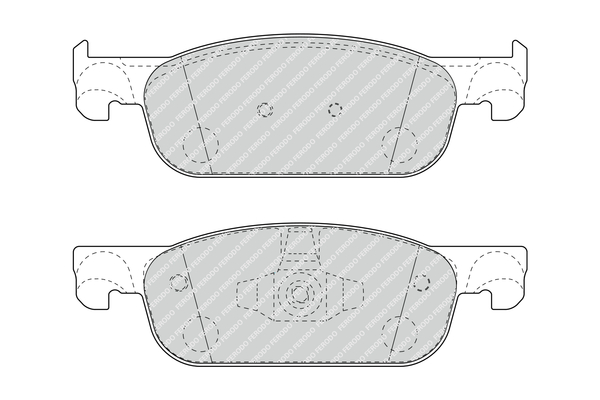 Brake Pad Set, disc brake - FDB4907 FERODO