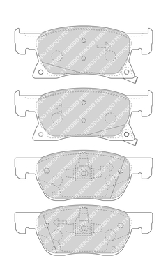Brake Pad Set, disc brake - FDB4933 FERODO