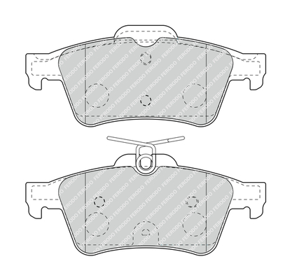 Brake Pad Set, disc brake - FDB4935 FERODO