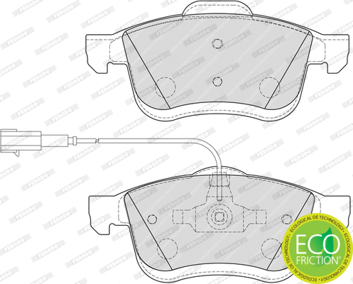 Brake Pad Set, disc brake - FDB4951 FERODO