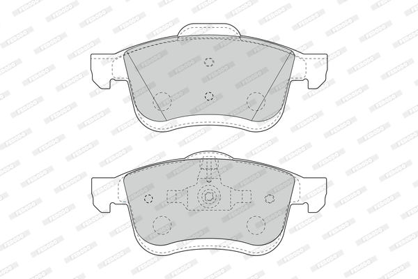 Brake Pad Set, disc brake - FDB4951 FERODO