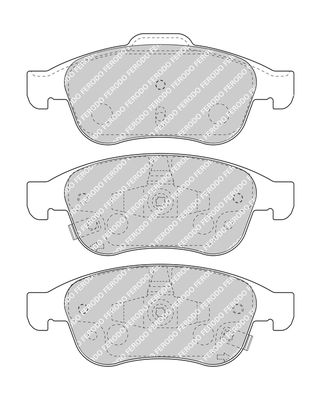 Brake Pad Set, disc brake - FDB4953 FERODO