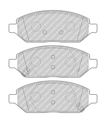 Brake Pad Set, disc brake - FDB5019 FERODO