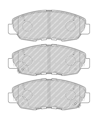Brake Pad Set, disc brake - FDB5022 FERODO