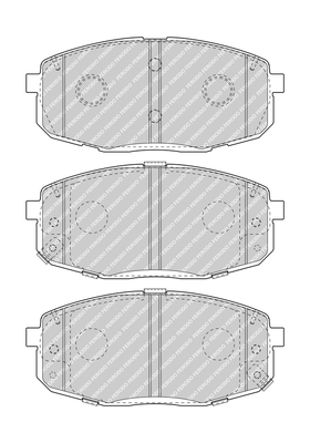 Brake Pad Set, disc brake - FDB5038 FERODO