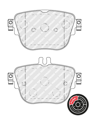 Brake Pad Set, disc brake - FDB5106 FERODO