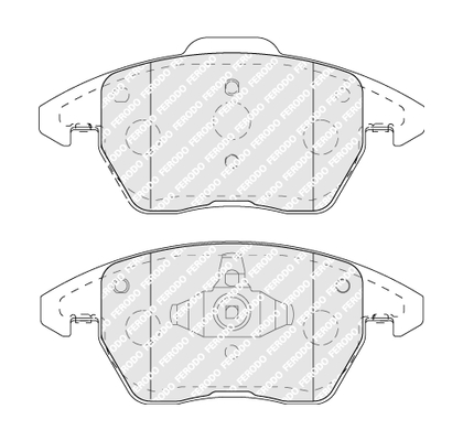 Brake Pad Set, disc brake - FDB5110 FERODO