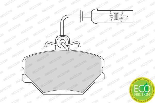 Brake Pad Set, disc brake - FDB524 FERODO