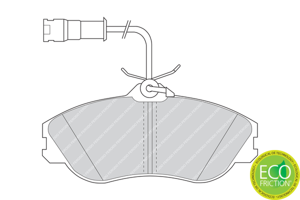 Brake Pad Set, disc brake - FDB563 FERODO