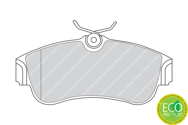 Brake Pad Set, disc brake - FDB604 FERODO