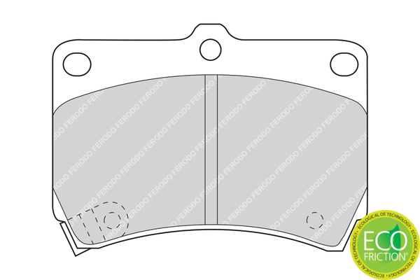Brake Pad Set, disc brake - FDB715 FERODO