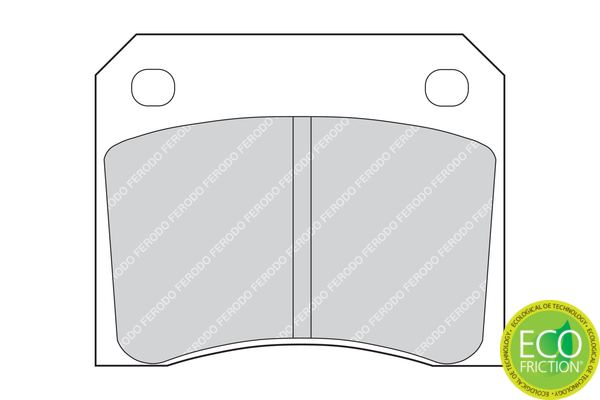 Brake Pad Set, disc brake - FDB815 FERODO