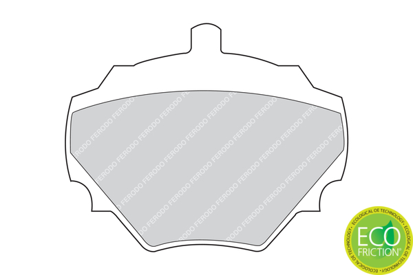 Brake Pad Set, disc brake - FDB844 FERODO