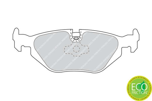 Brake Pad Set, disc brake - FDB850 FERODO