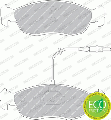Brake Pad Set, disc brake - FDB876 FERODO