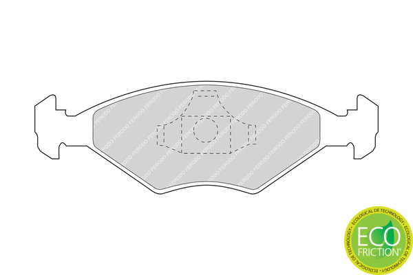 Brake Pad Set, disc brake - FDB896 FERODO