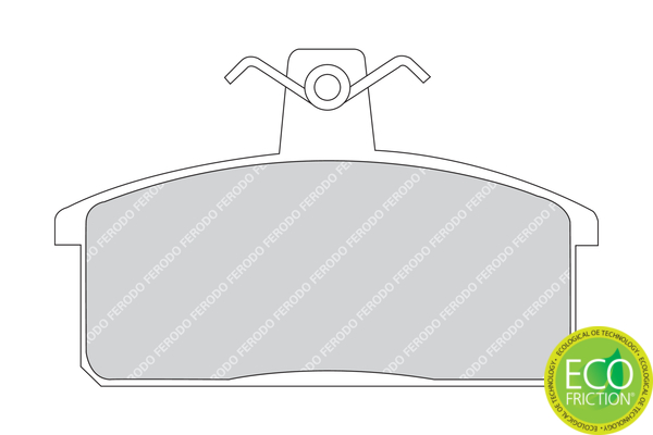 Brake Pad Set, disc brake - FDB906 FERODO