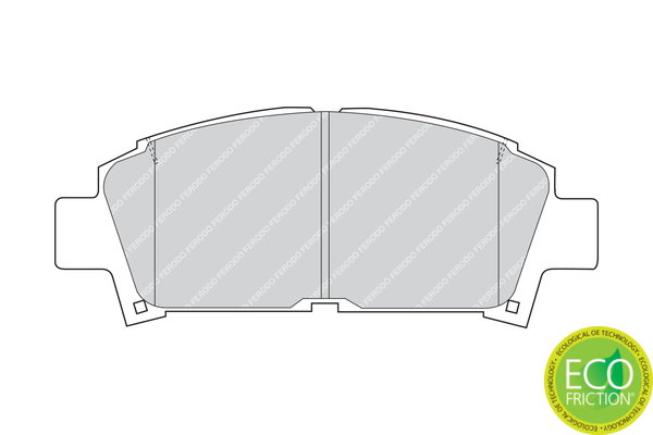 Brake Pad Set, disc brake - FDB928 FERODO