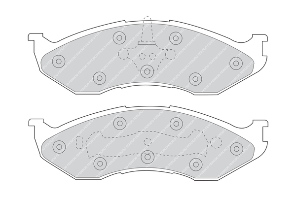 Brake Pad Set, disc brake - FDB929 FERODO