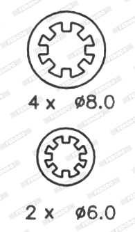 Bremsbackensatz - FSB188 FERODO