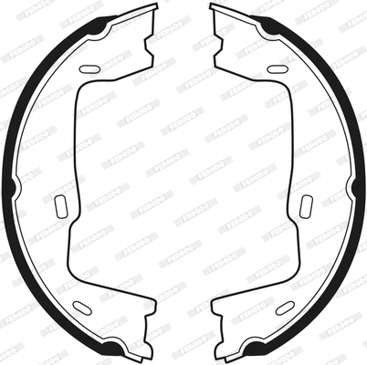 Brake Shoe Set, parking brake - FSB227 FERODO