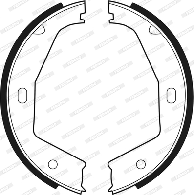 Brake Shoe Set, parking brake - FSB292 FERODO