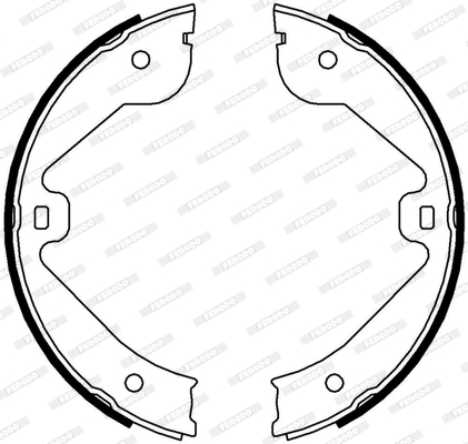 Brake Shoe Set, parking brake - FSB4000 FERODO