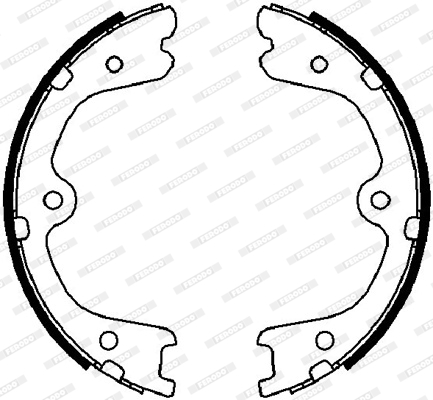 Brake Shoe Set, parking brake - FSB4030 FERODO