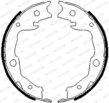 Brake Shoe Set, parking brake - FSB4035 FERODO