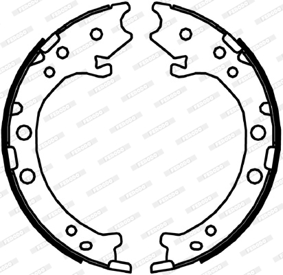 Brake Shoe Set, parking brake - FSB4044 FERODO
