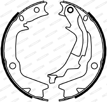 Brake Shoe Set, parking brake - FSB4045 FERODO