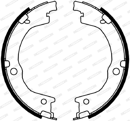 Brake Shoe Set, parking brake - FSB4049 FERODO