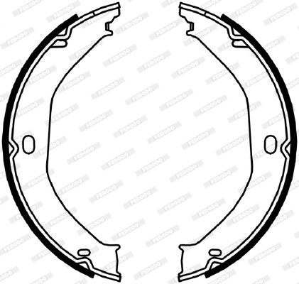 Brake Shoe Set, parking brake - FSB4057 FERODO