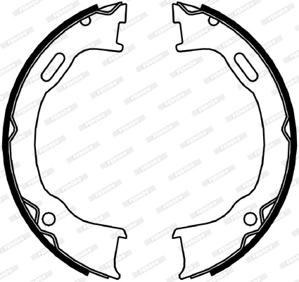 Brake Shoe Set, parking brake - FSB4061 FERODO