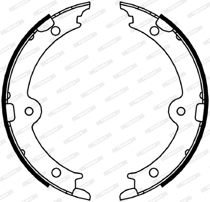 Brake Shoe Set, parking brake - FSB4066 FERODO