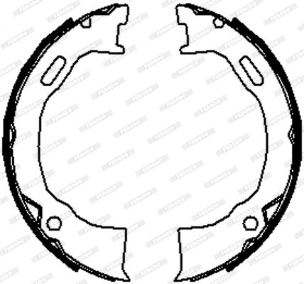 Brake Shoe Set, parking brake - FSB4070 FERODO