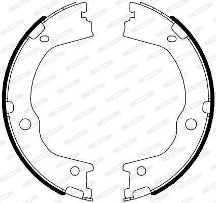 Brake Shoe Set, parking brake - FSB4089 FERODO