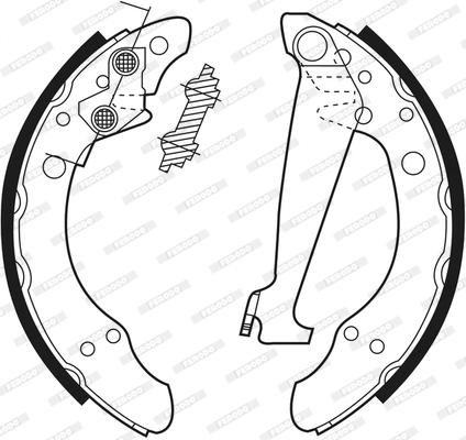 Bremsbackensatz - FSB408 FERODO