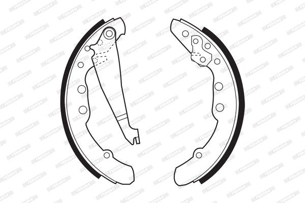 Brake Shoe Set - FSB409 FERODO