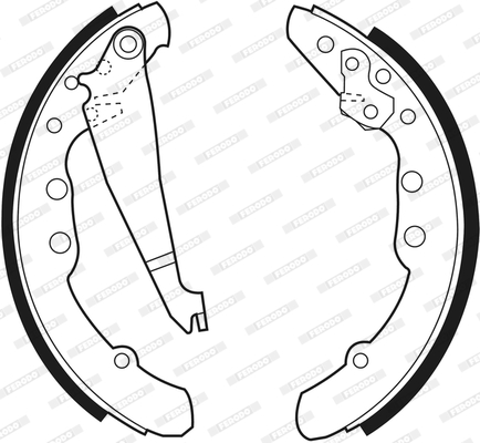 Brake Shoe Set - FSB409 FERODO