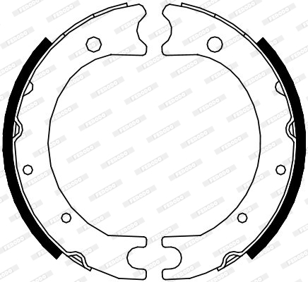 Brake Shoe Set, parking brake - FSB4119 FERODO