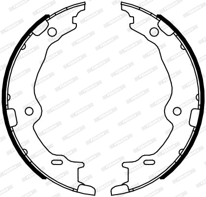 Brake Shoe Set, parking brake - FSB4123 FERODO